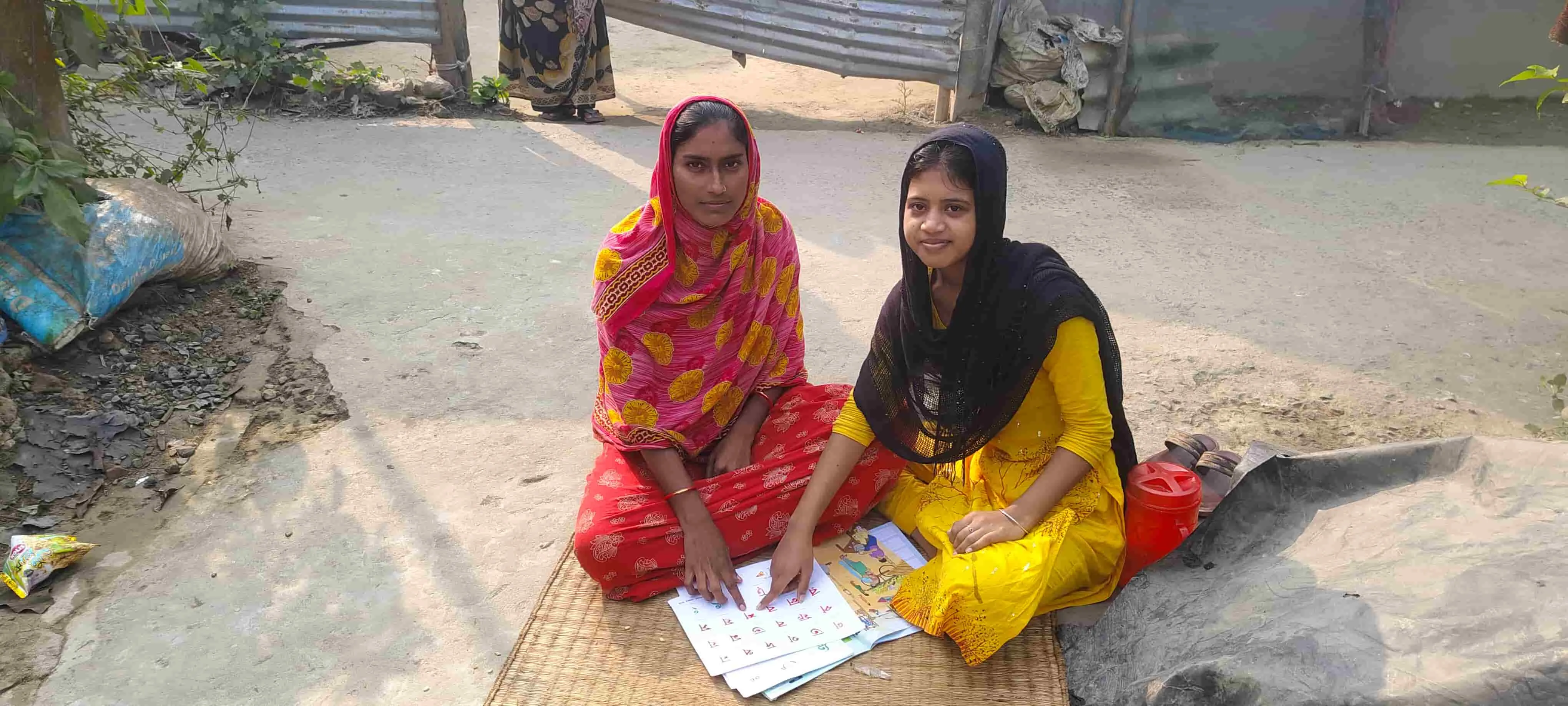School students in a DIKSHA Each-One-Teach-One session